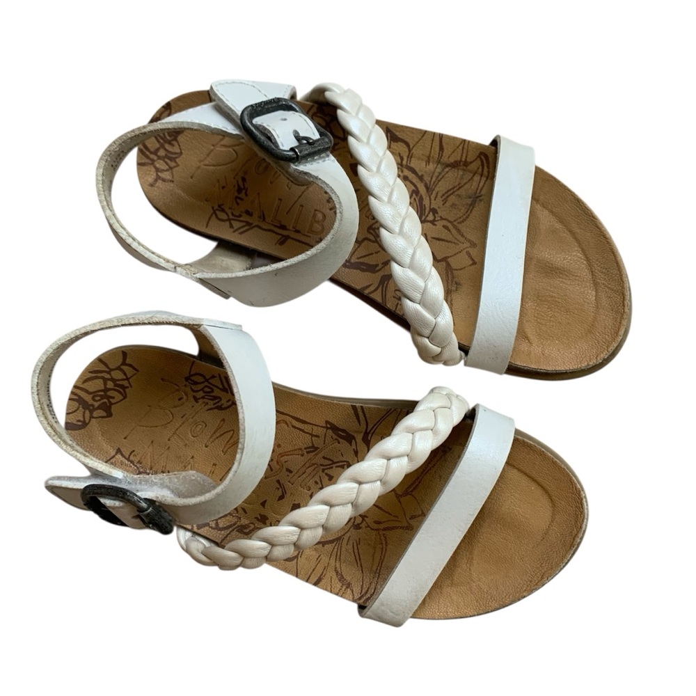 Blowfish Pearl White Strappy Sandals toddler girls size 10